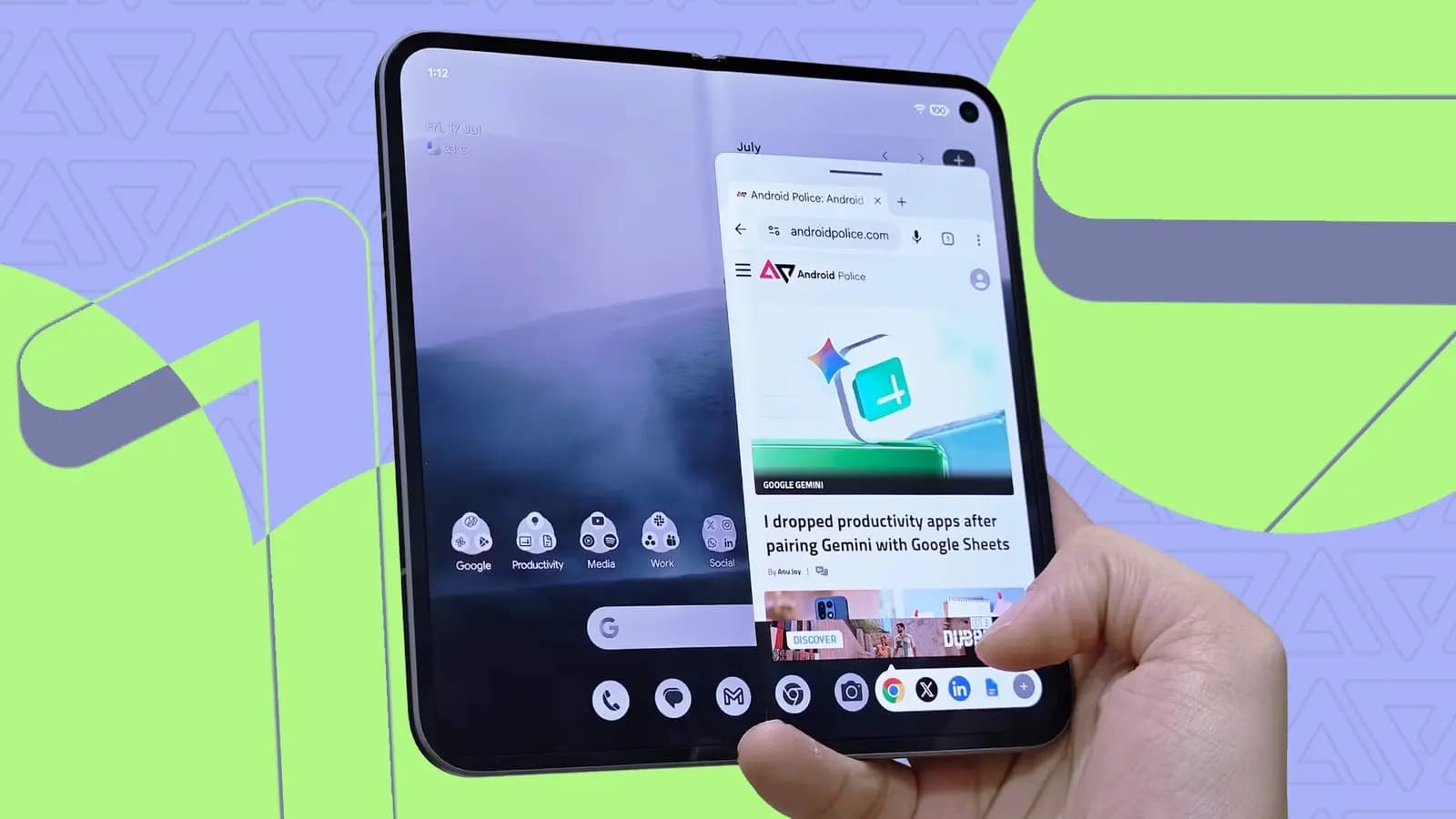 Android 17 mejora multitarea en Pixel Fold con App Bubbles integradas en la barra