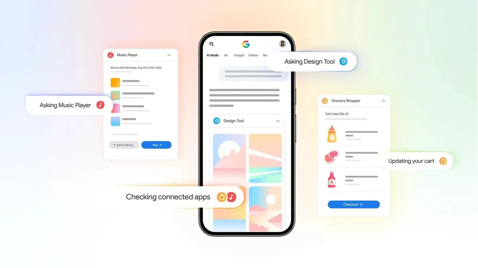 Google Search integra Instacart, Canva y YouTube Music para potenciar AI Mode
