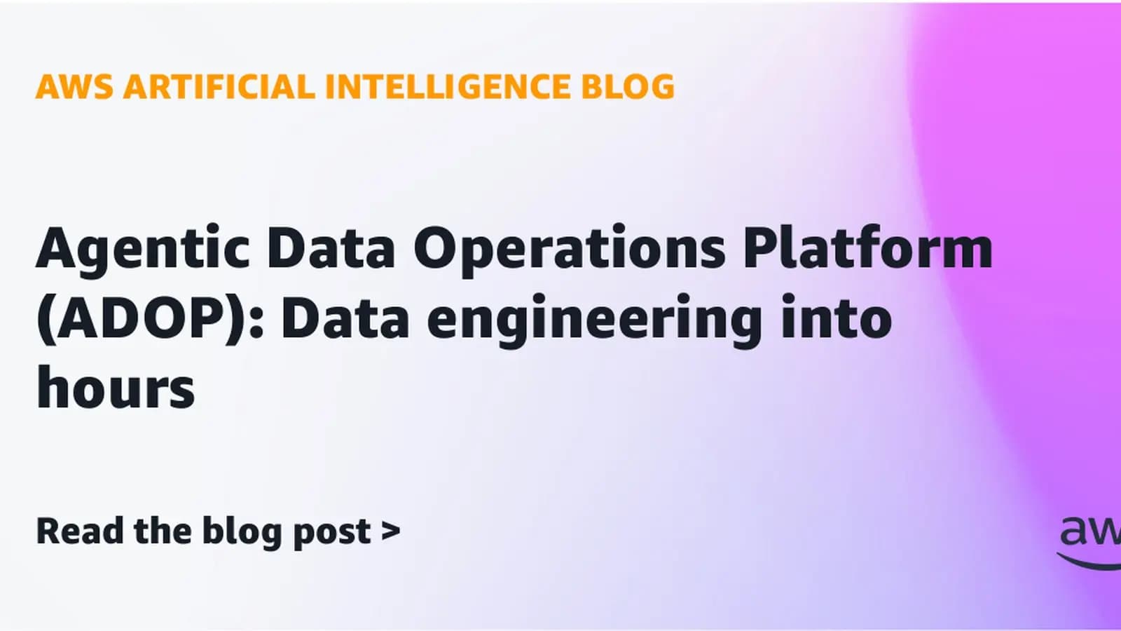 Plataforma ADOP de AWS acelera operaciones de ingeniería de datos