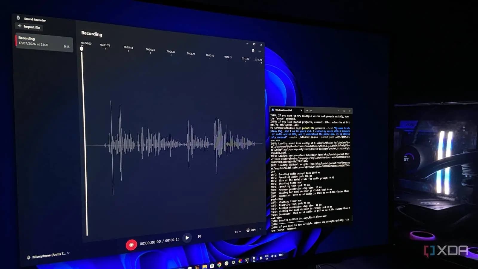 Pocket TTS clona voces con 5 segundos de audio y sin GPU en PC común